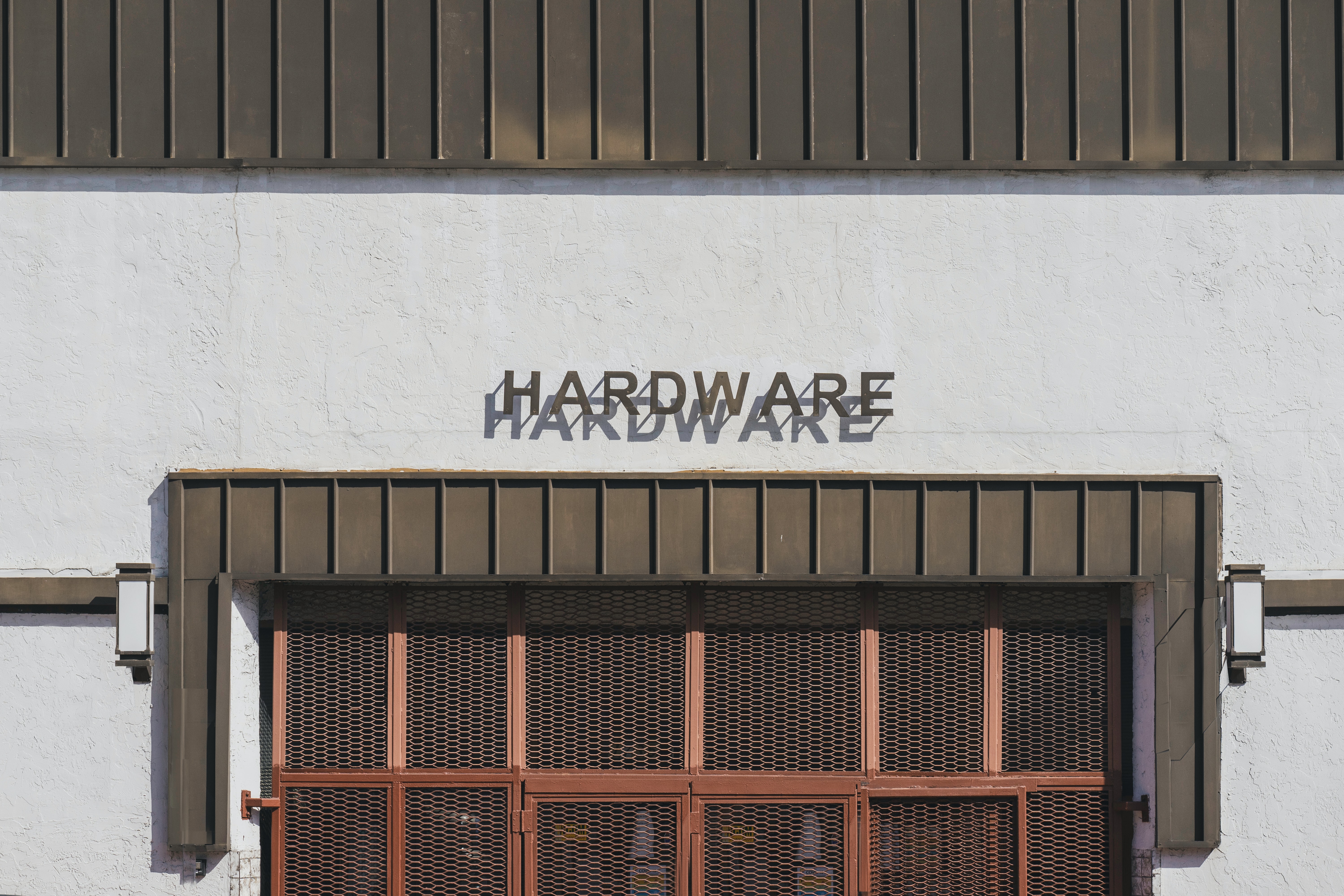Exterior of hardware store
